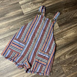 Overall striped print